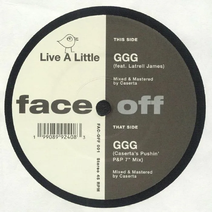Front cover — LIVE A LITTLE feat LATRELL JAMES — GGG