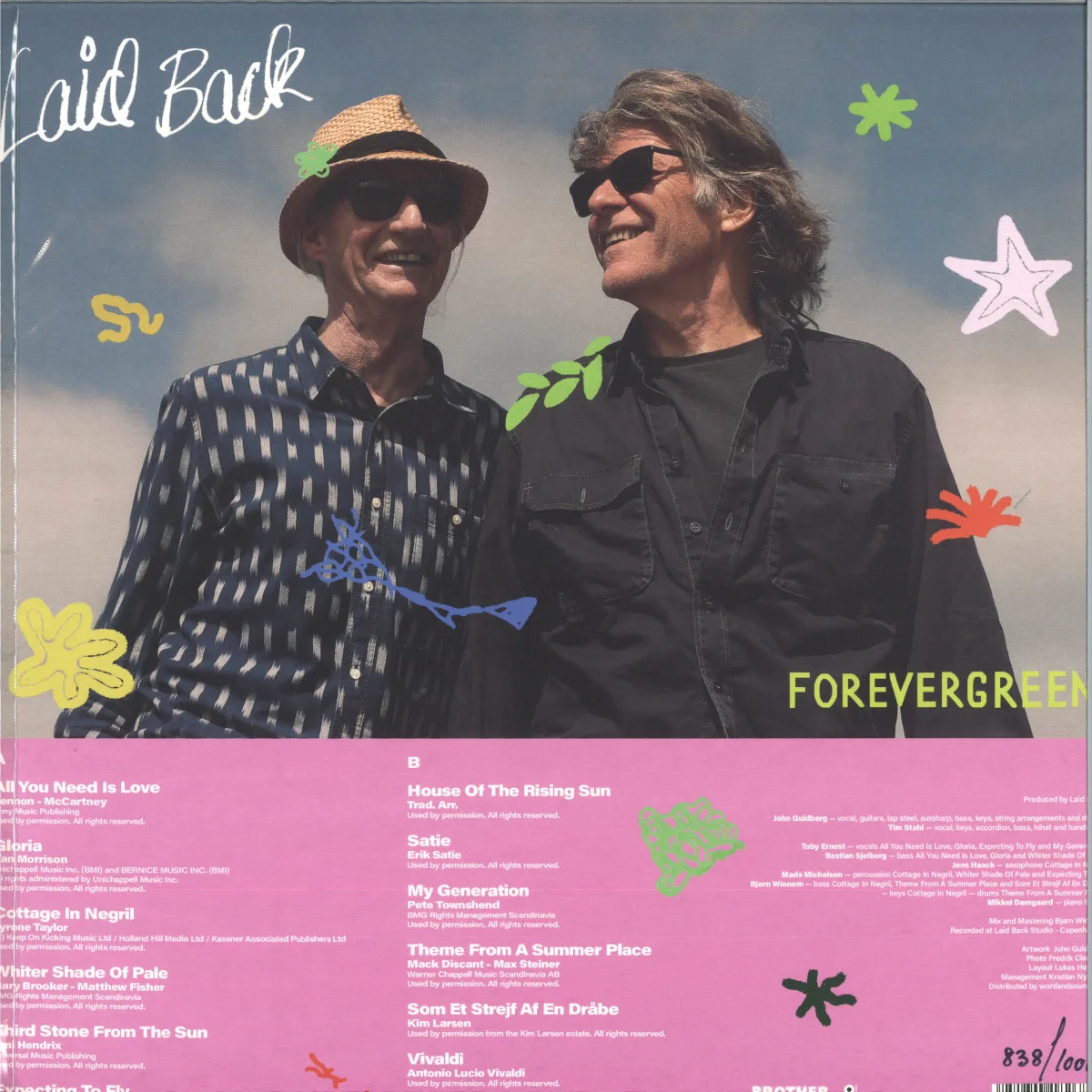 Обратная сторона обложки — Laid Back — FOREVERGREEN LP
