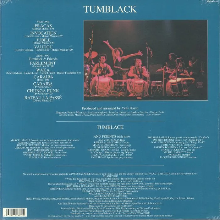 Back cover — TUMBLACK — Tumblack