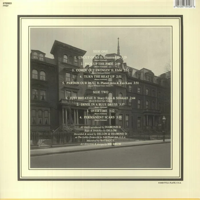Back cover — DILLON / DIAMOND D — Uncut Gems