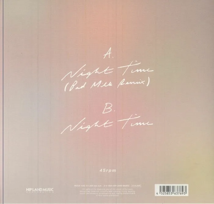 Обратная сторона обложки — The FIN — Night Time (remixes)