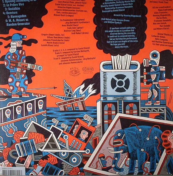Back cover — ANDROMEDA MEGA EXPRESS ORCHESTRA — Live On Planet Earth
