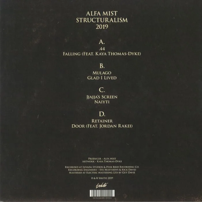 Back cover — ALFA MIST — Structuralism