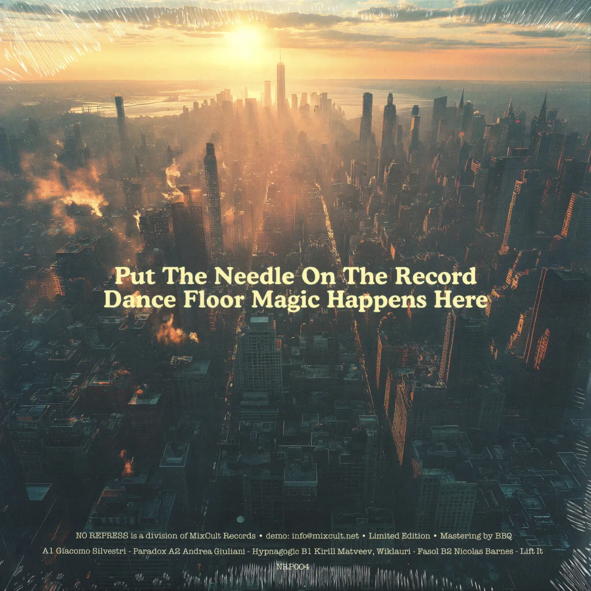 Back cover — Various — Put The Needle On The Record - Dance Floor Magic Happens Here