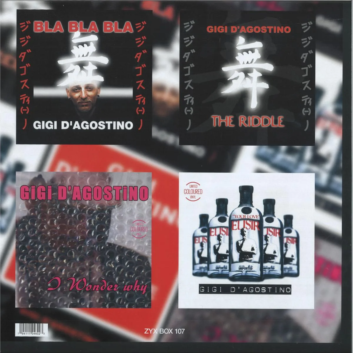 Back cover — Gigi D'AGOSTINO — Gigi D'Agostino Maxi Single Box Vol. 1