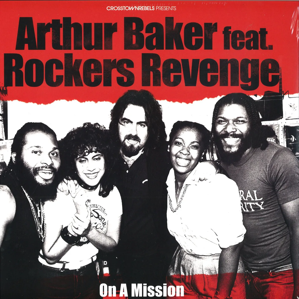 Front cover — Arthur Bakerfeat.Rockers Revenge — On A Mission 2x12"