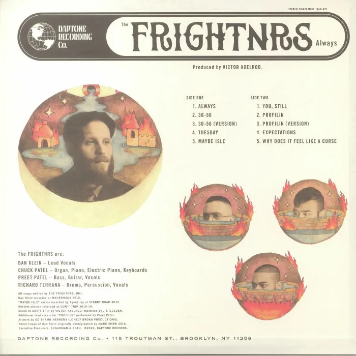Back cover — The FRIGHTNRS — Always