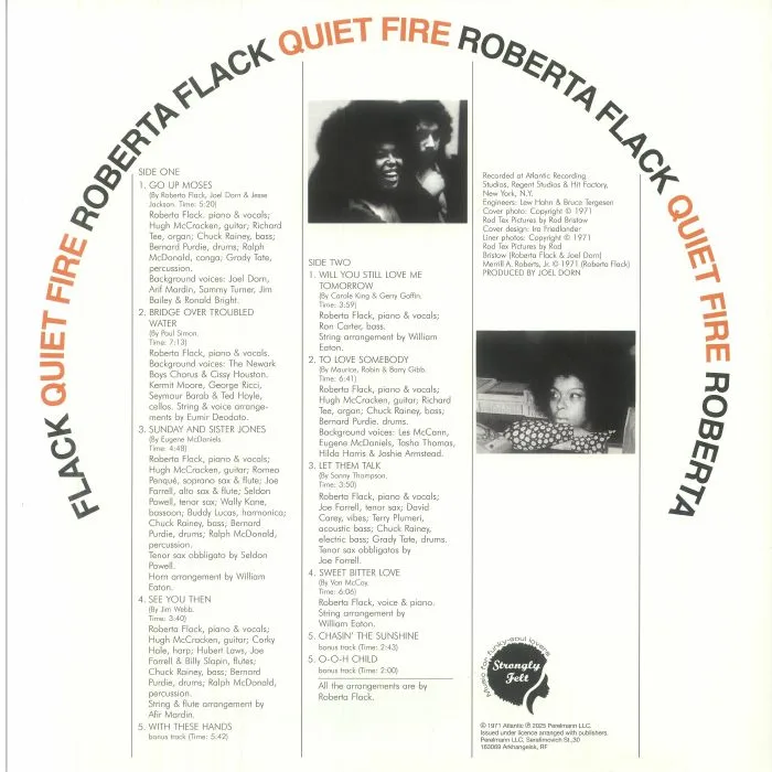 Back cover — Roberta FLACK — Quiet Fire (reissue)