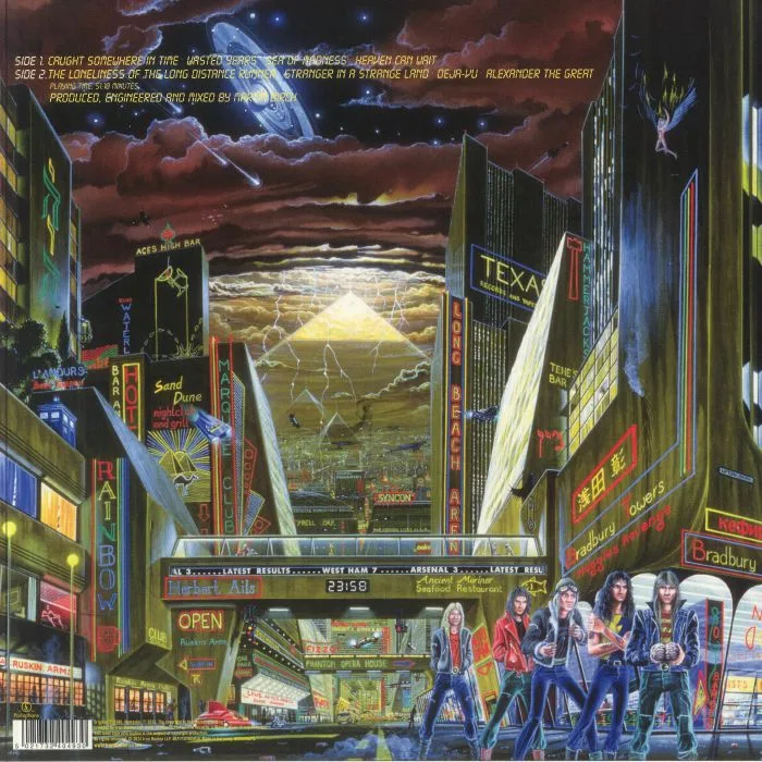 Back cover — IRON MAIDEN — Somewhere In Time