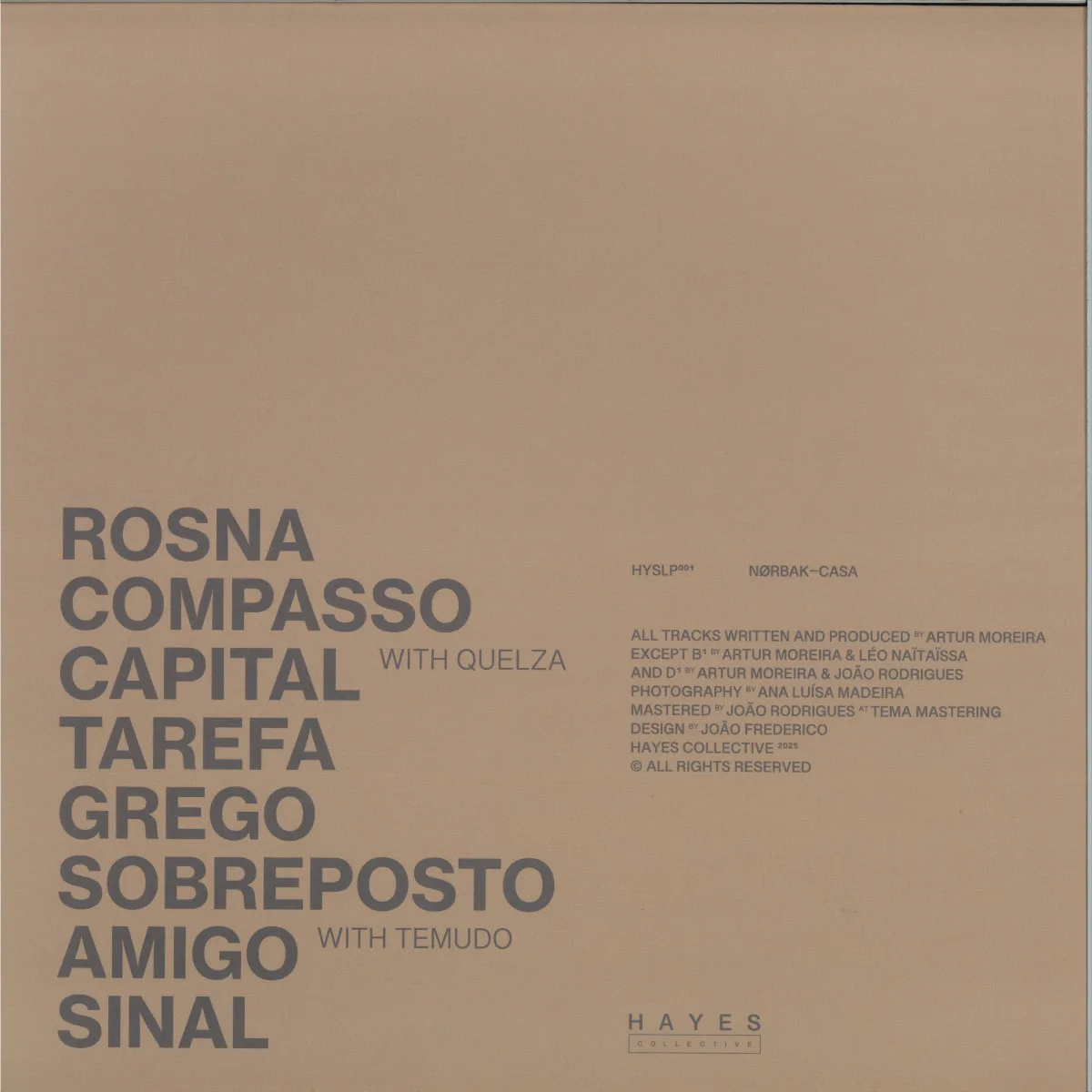 Back cover — Nørbak — Casa 2x12"