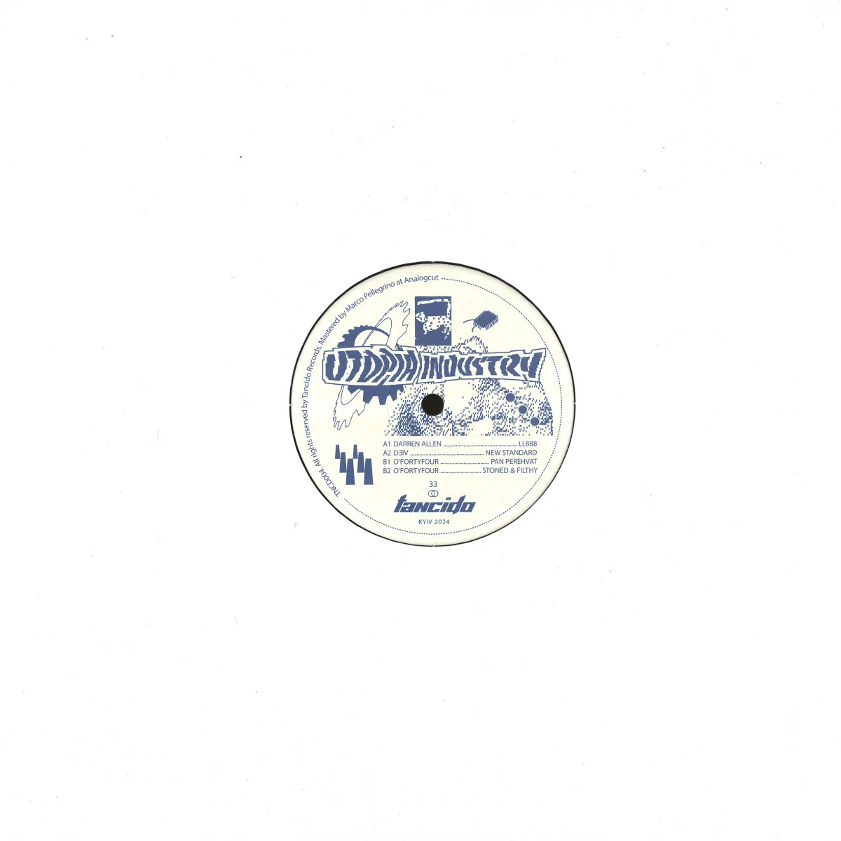 Обратная сторона обложки — Various — Utopia Industry EP
