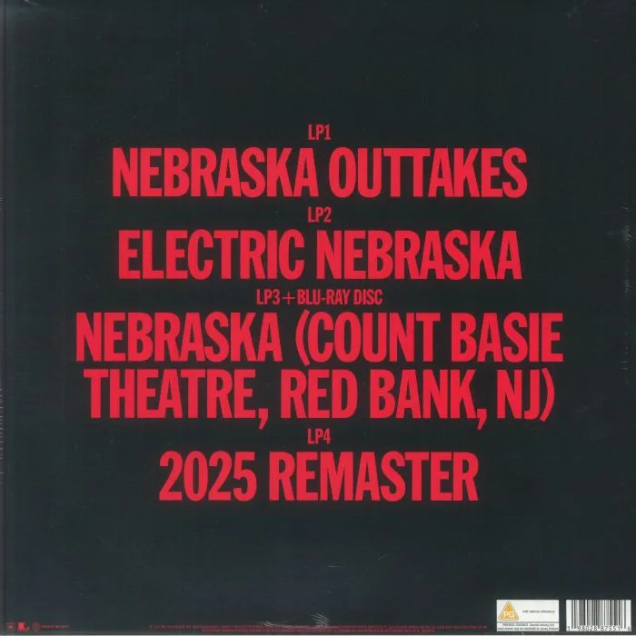 Back cover — Bruce SPRINGSTEEN — Nebraska '82: Expanded Edition
