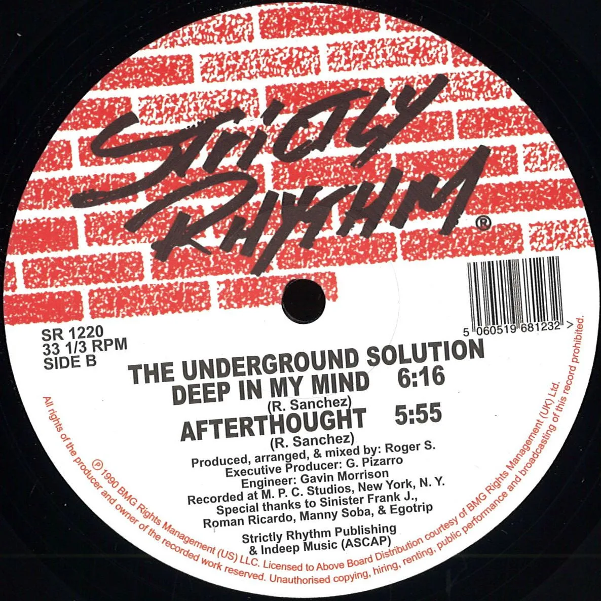 Лицевая сторона обложки — The Underground Solution — Luv Dancin