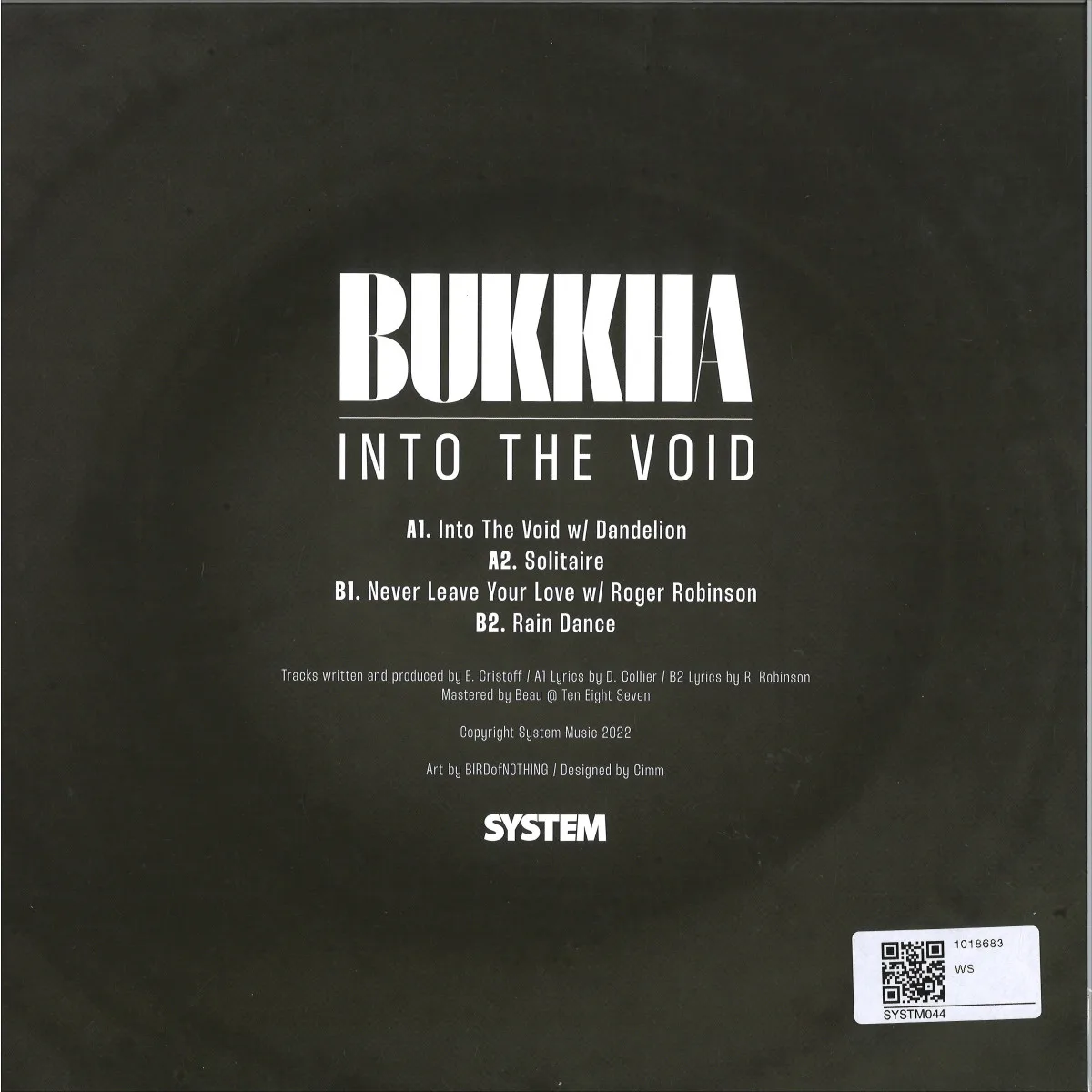 Back cover — Bukkha — Into The Void