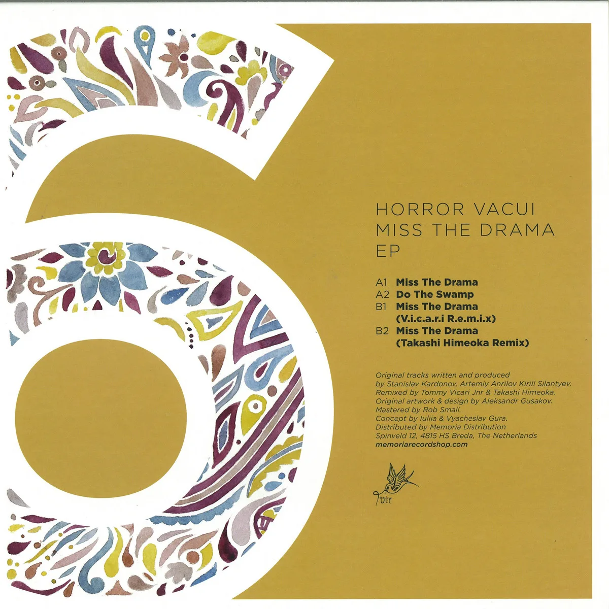 Back cover — Horror Vacui — Miss The Drama Ep