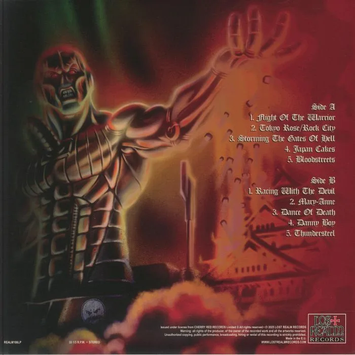 Back cover — RIOT — Live In Osaka 1990