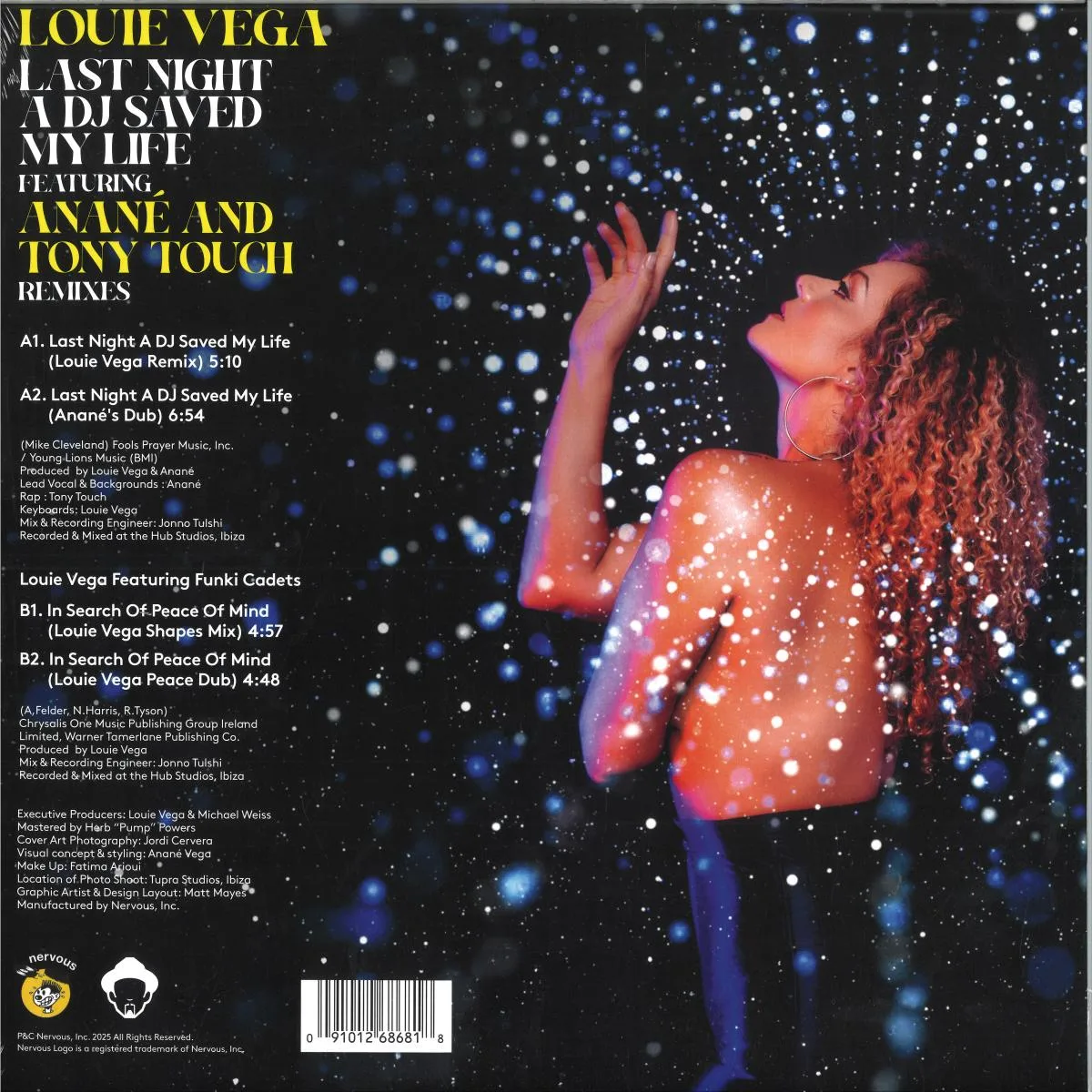 Back cover — Louie Vega — Last Night A DJ Saved My Life feat. Anané & Tony Touch