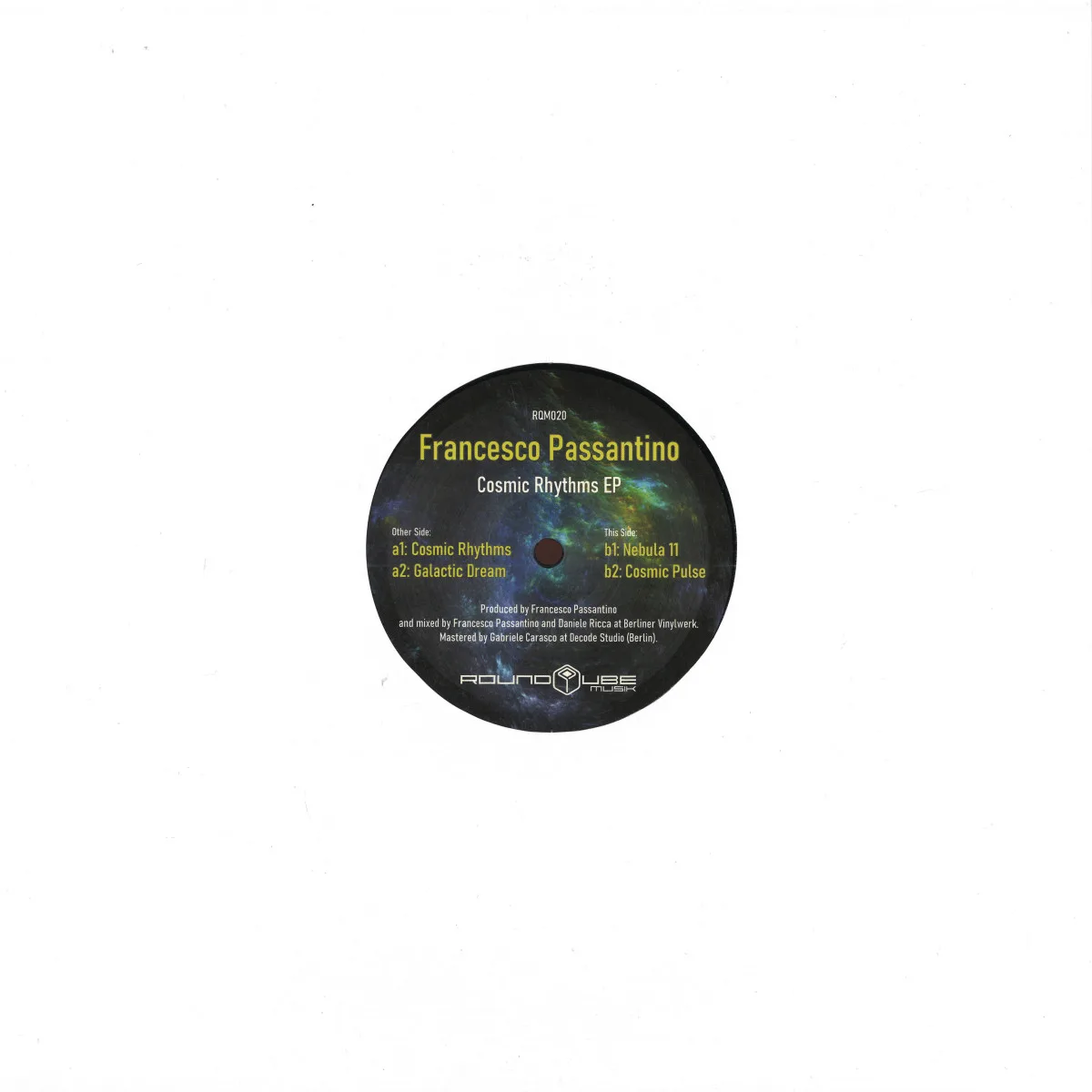 Back cover — Francesco Passantino — Cosmic Rhythms EP