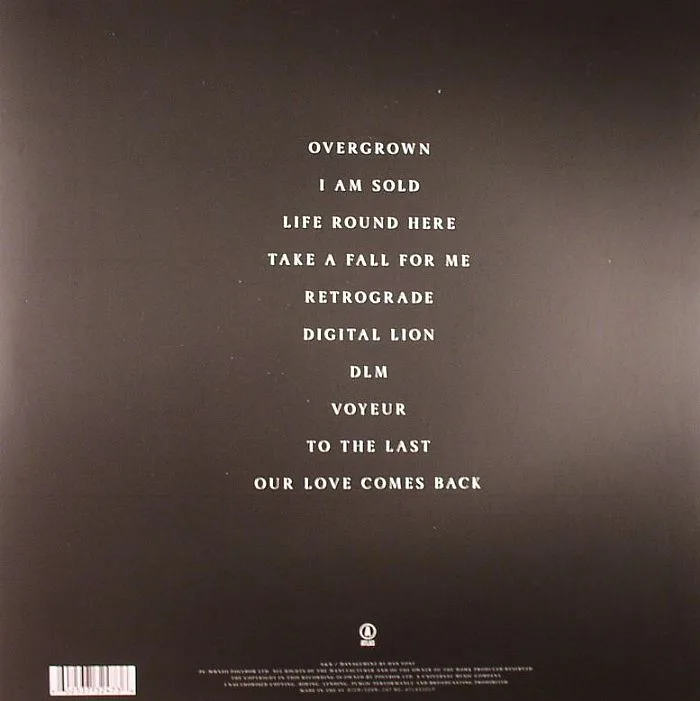 Back cover — James BLAKE — Overgrown