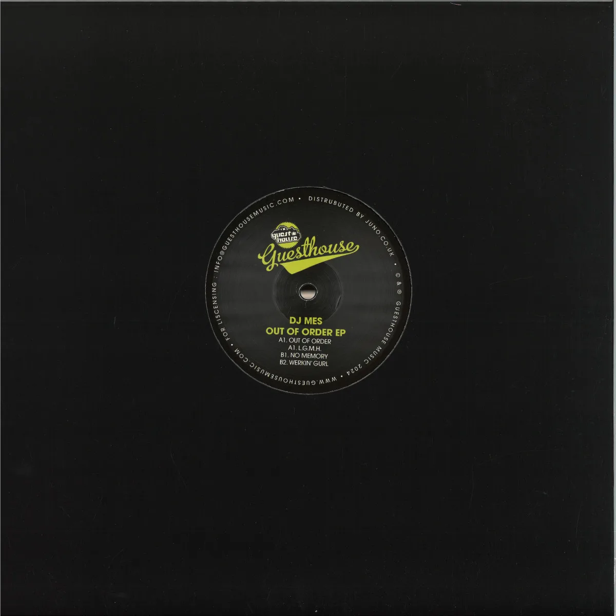 Back cover — Dj Mes — Out of Order EP