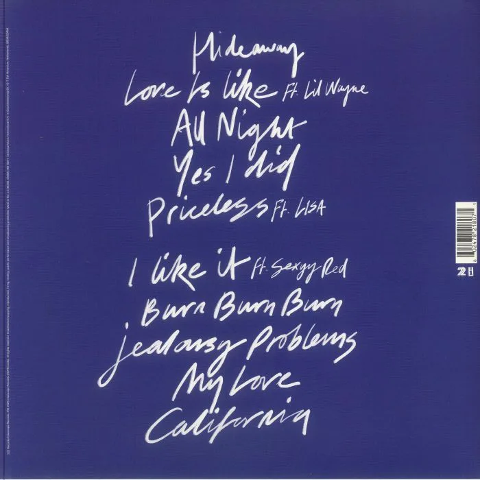 Back cover — MAROON 5 — Love Is Like