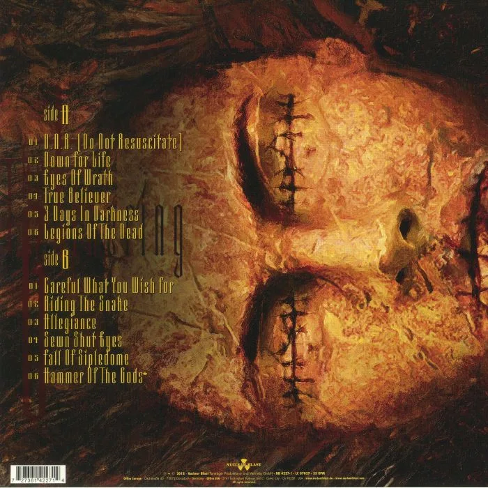 Обратная сторона обложки — TESTAMENT — The Gathering (remastered)