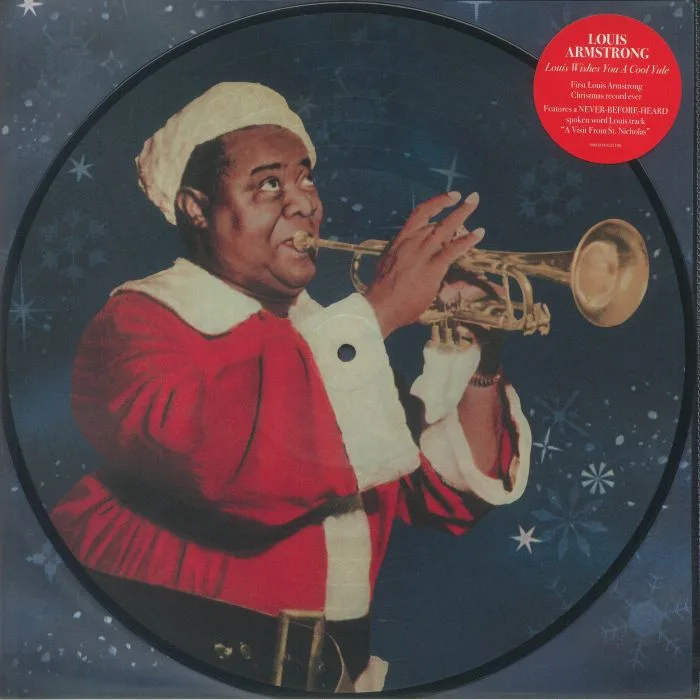 Лицевая сторона обложки — Louis ARMSTRONG — Louis Wishes You A Cool Yule