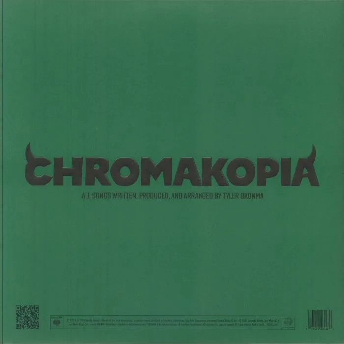 Back cover — TYLER THE CREATOR — Chromakopia