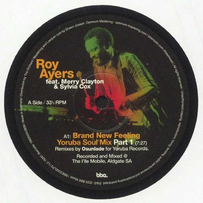 Лицевая сторона обложки — Roy AYERS feat MERRY CLAYTON / SYLVIA COX — Brand New Feeling: Yoruba Soul Remixes