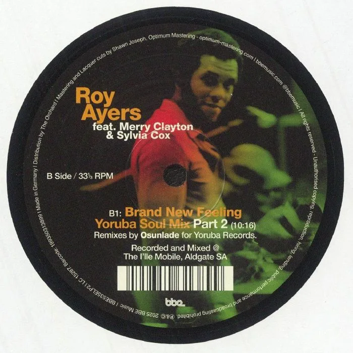 Обратная сторона обложки — Roy AYERS feat MERRY CLAYTON / SYLVIA COX — Brand New Feeling: Yoruba Soul Remixes