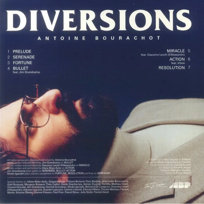 Обратная сторона обложки — Antoine BOURACHOT — Diversions
