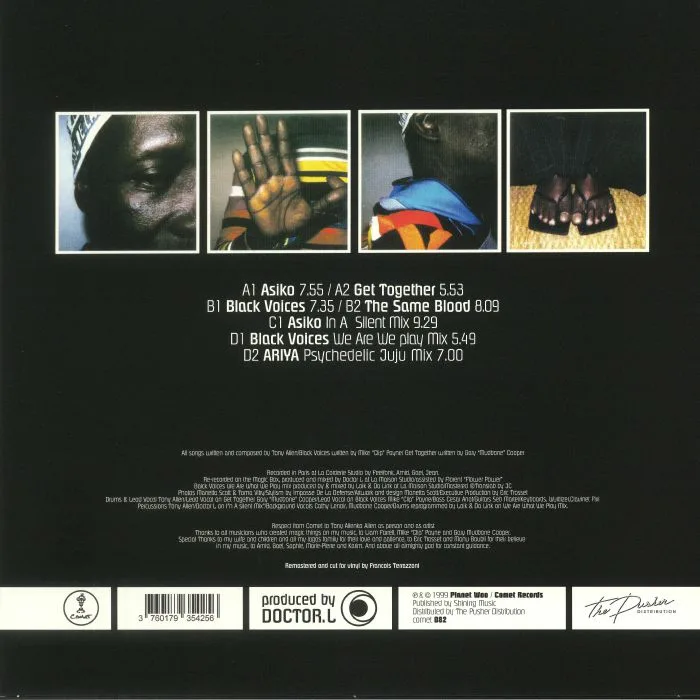 Обратная сторона обложки — Tony ALLEN — Black Voices (reissue)