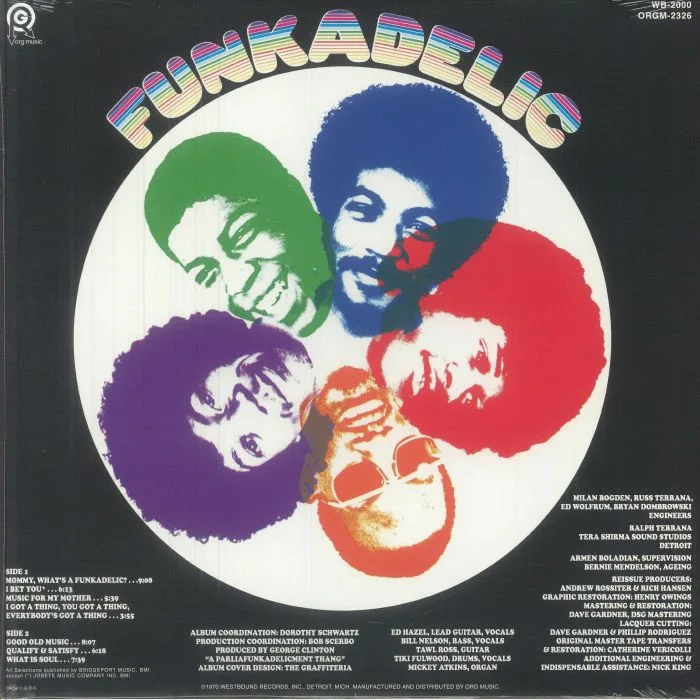 Обратная сторона обложки — FUNKADELIC — Funkadelic (remastered)