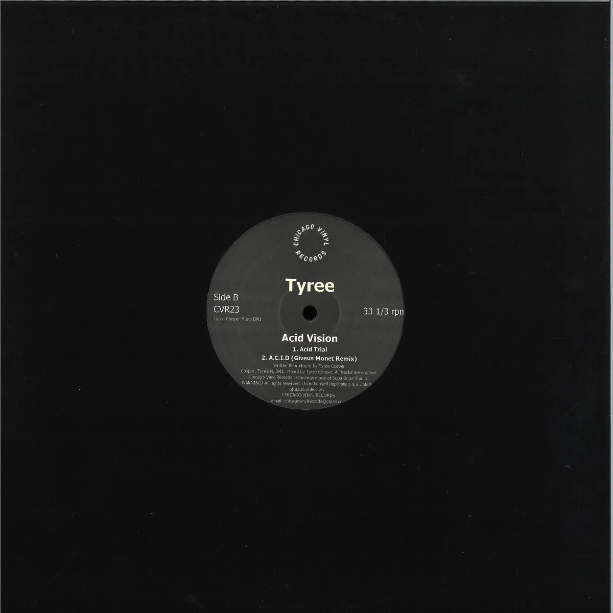 Back cover — Tyree Cooper — Acid Vision