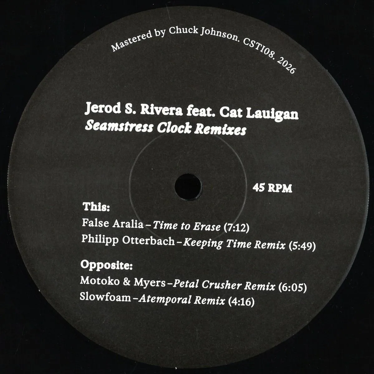 Jerod S. Rivera feat. Cat Lauigan — Seamstress Clock Remixes