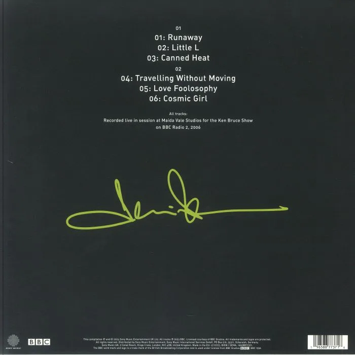 Обратная сторона обложки — JAMIROQUAI — Live At BBC Maida Vale: 2006 (Record Store Day RSD 2024)