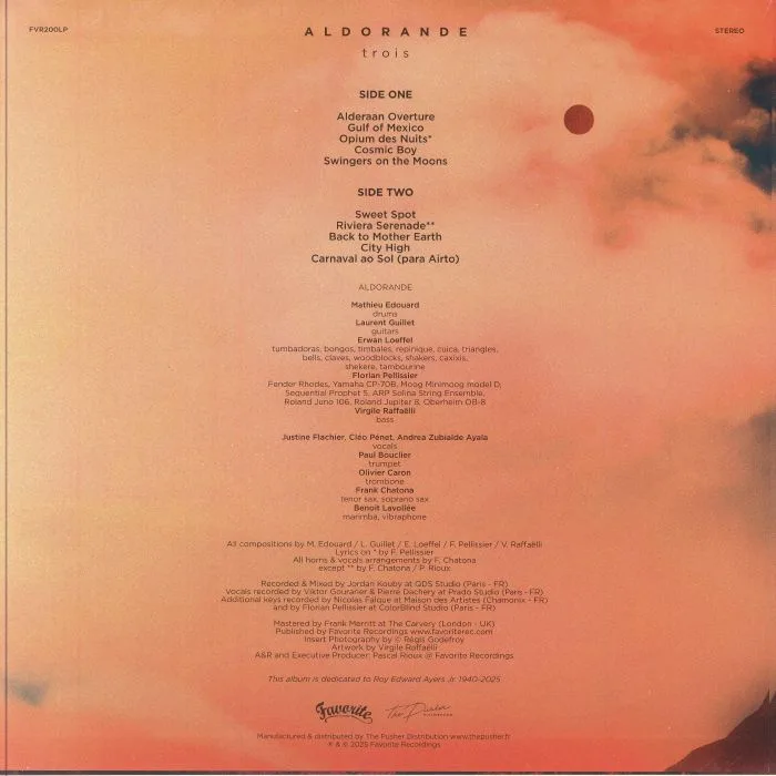 Back cover — ALDORANDE — Trois