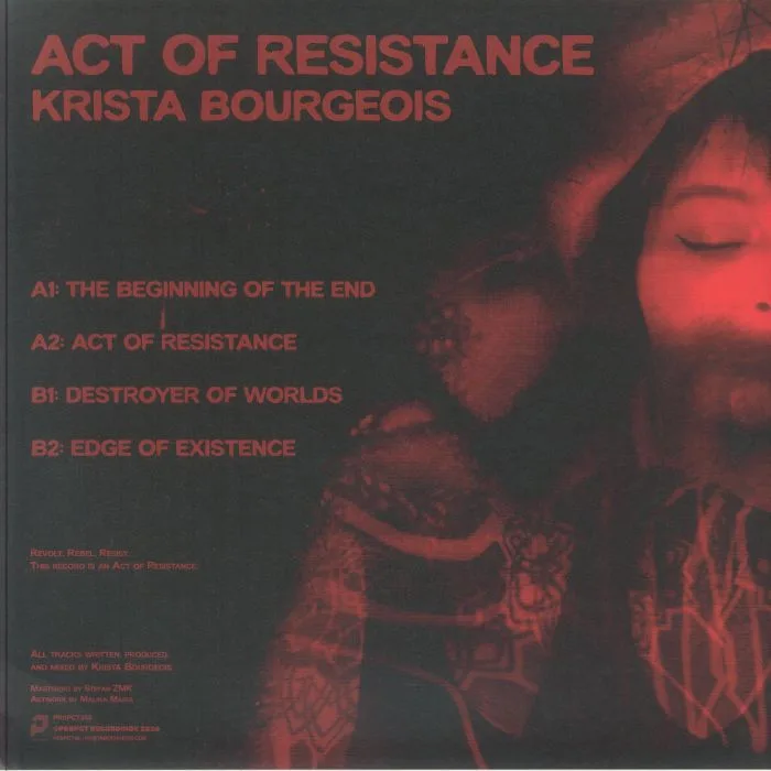Обратная сторона обложки — Krista BOURGEOIS — Act Of Resistance