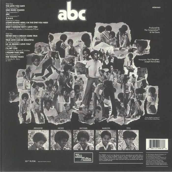 Back cover — JACKSON 5 — ABC (reissue)