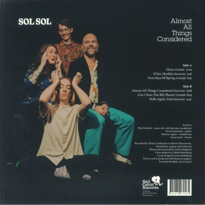 Back cover — SOL SOL — Almost All Things Considered