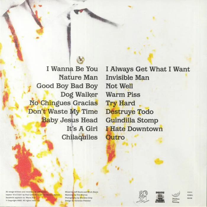 Back cover — STRANGE ATTRACTOR — Good Boy Bad Boy
