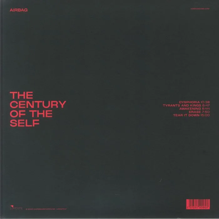 Back cover — AIRBAG — The Century Of The Self