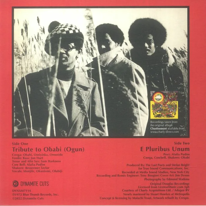 Обратная сторона обложки — The LAST POETS — Tribute To Obabi (Ogun)