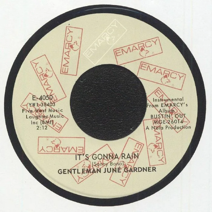 Лицевая сторона обложки — GENTLEMAN JUNE GARDNER — It's Gonna Rain