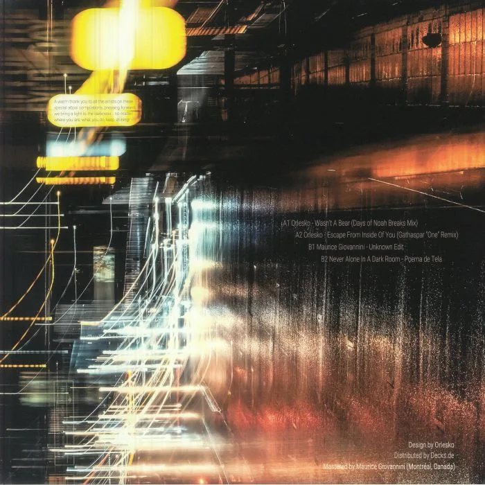 Back cover — ORLESKO / MAURICE GIOVANNINI / NEVER ALONE IN A DARK ROOM — Zbroyi Compilation 1