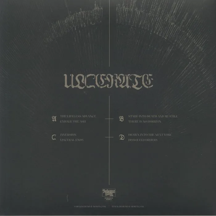Back cover — ULCERATE — Stare Into Death & Be Still