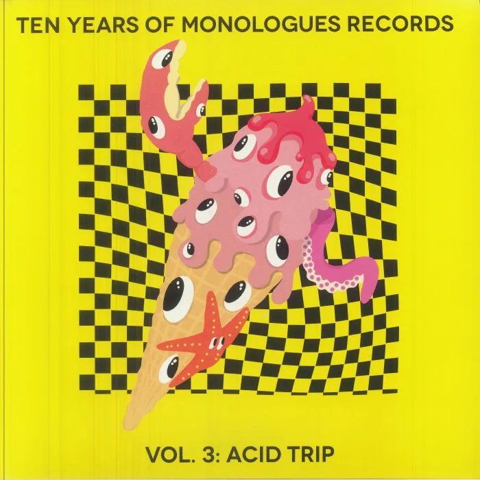 Front cover — TRUE PLEASURES / IORI WAKASA / KEITA SANO / BEN GOMORI / PEGASVS — Ten Years Of Monologues Records Vol 3: Acid Trip