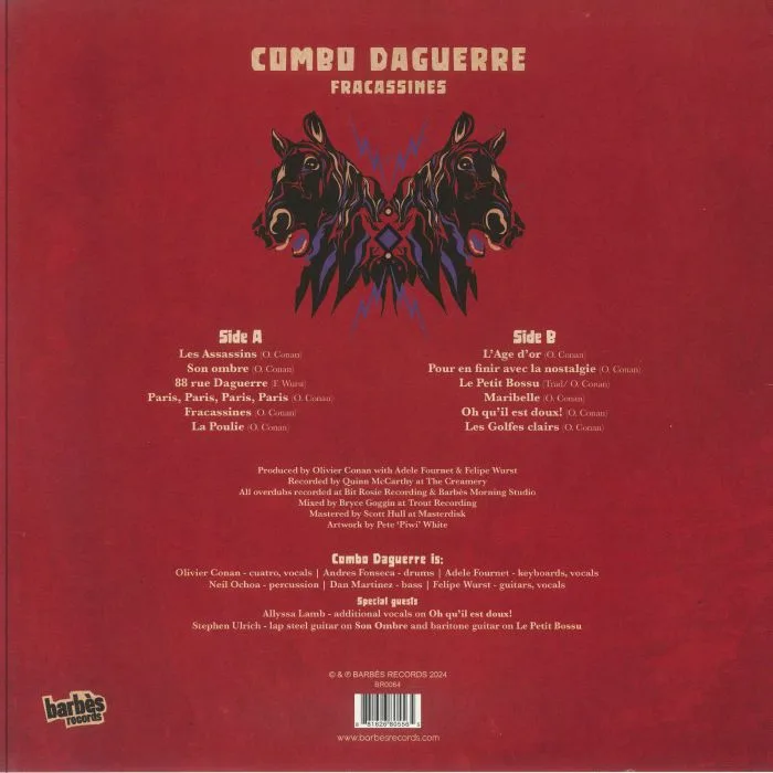Back cover — COMBO DAGUERRE — Fracassines