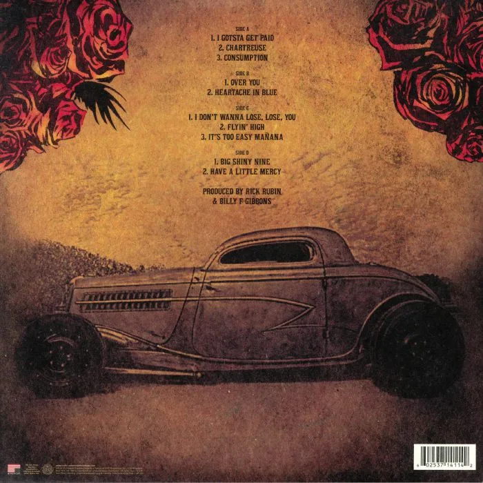 Back cover — ZZ TOP — La Futura