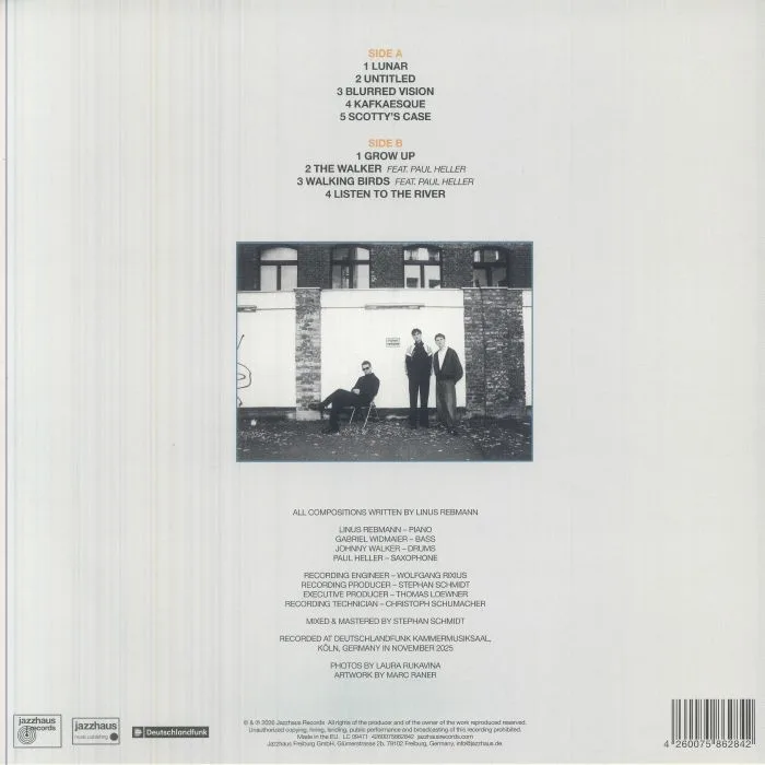 Back cover — LINUS REBMANN TRIO — Listen To The River
